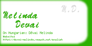 melinda devai business card